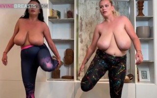 Erin Star & Helen Star Busty Aerobics Babes